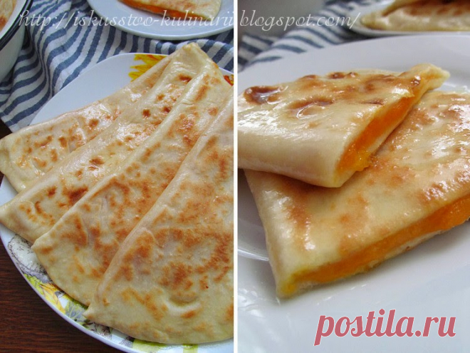 Постигая искусство кулинарии... : Хингалш - чеченские лепешки с тыквой
