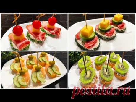 Праздничные бутерброды на Рождество и Новый год! Вкусные закуски