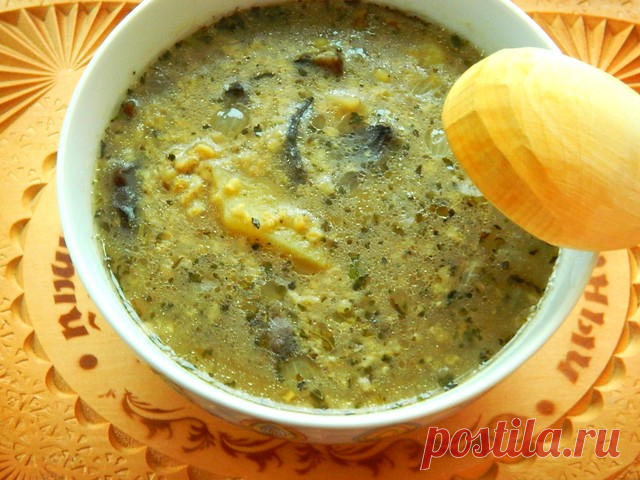 Кулеш с сушеными грибами 