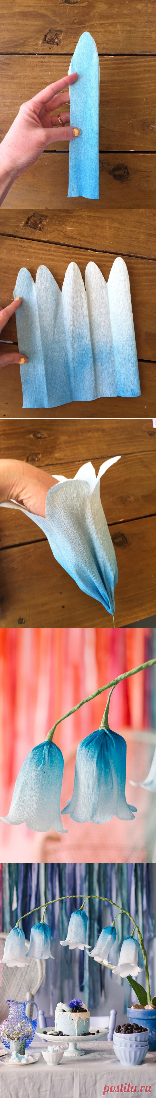 Чудесные колокольчики из гофрированной бумаги — Сделай сам, идеи для творчества - DIY Ideas
