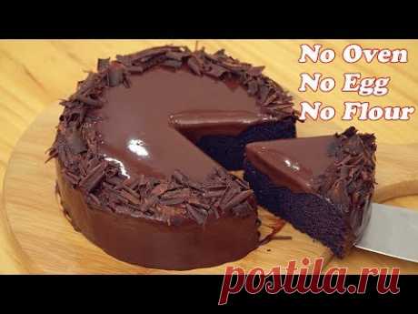 No Oven Chocolate Cake [Only 3 Ingredients] - YouTube