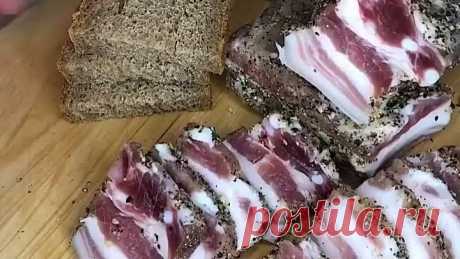 Рецепт приготовления грудинки в домашних условия, методом сухой засолки