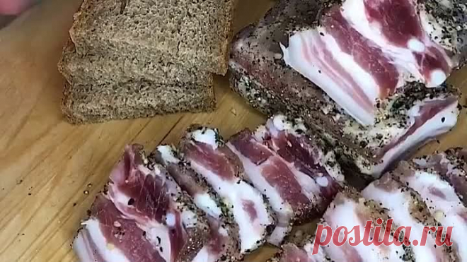 Рецепт приготовления грудинки в домашних условия, методом сухой засолки