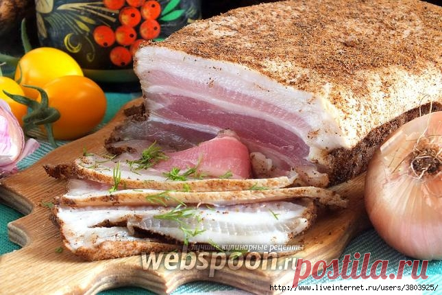 Красивая и невероятно вкусная грудинка пряная в рассоле...с аскорбиновой кислотой!