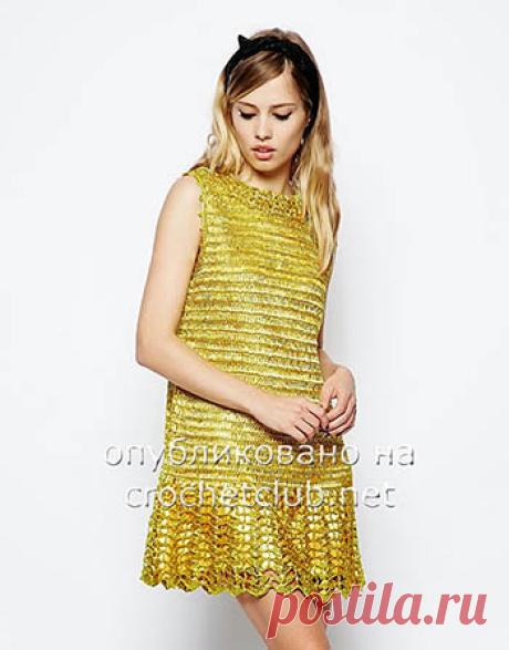 Вязаное мини-платье от ASOS - Вязание Крючком. Блог Настика