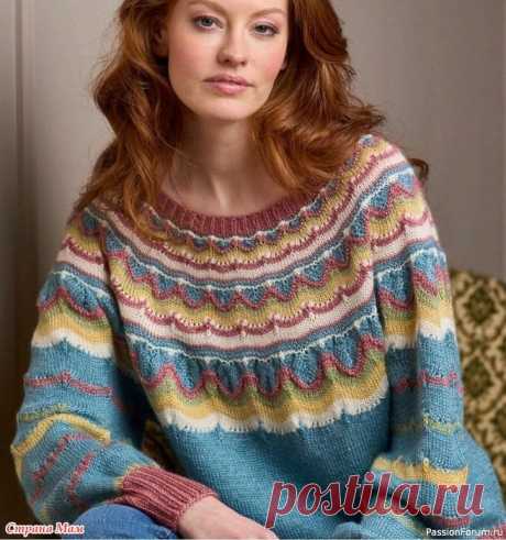 Пуловер &quot;Balnakeil Jumper&quot; от Oksana Dymyd. Описание