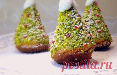 Бисквитное пирожное &amp;quot;Новогодняя елочка&amp;quot; - Кулинарный рецепт - Повар в доме