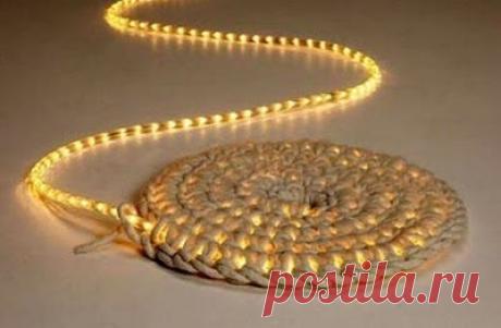 Как связать светящийся коврик