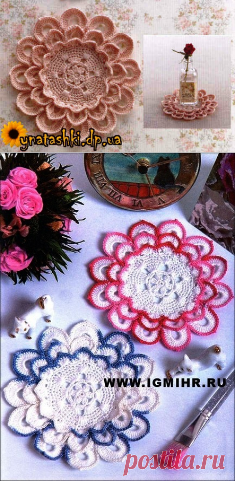Салфетки маленькие: Дневник группы «ВЯЗАНЫЕ ЦВЕТЫ»: Группы - женская социальная сеть myJulia.ru