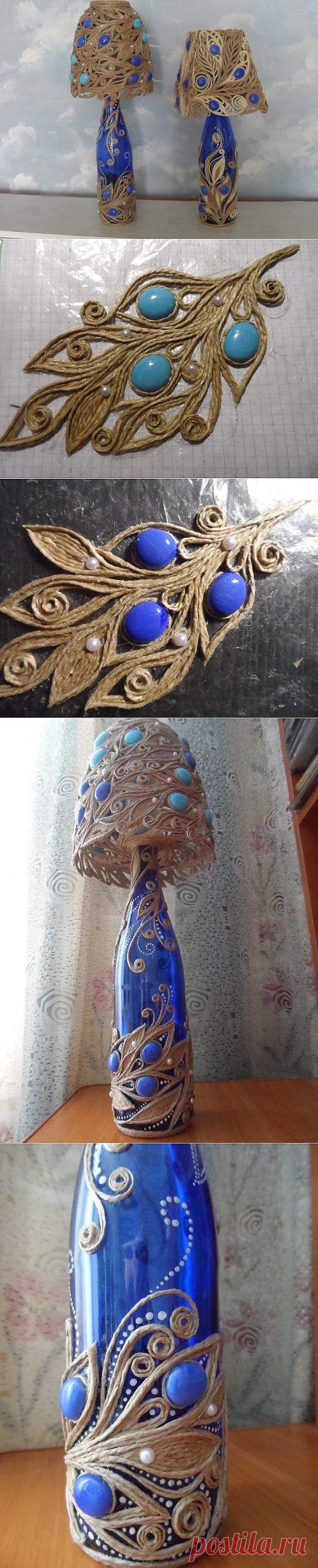 Джутовая филлигрань. Светильники..