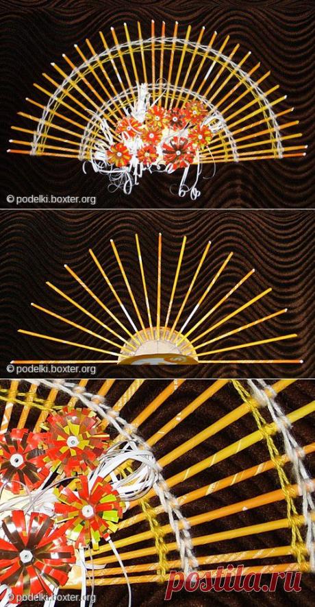 Бумажный веер из старых журналов | Умелые ручки