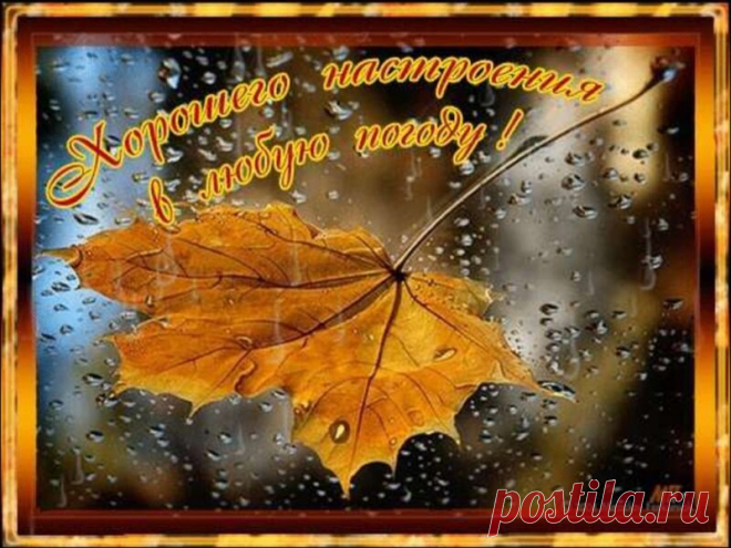 Открытка - Хорошего настроения в любую погоду!