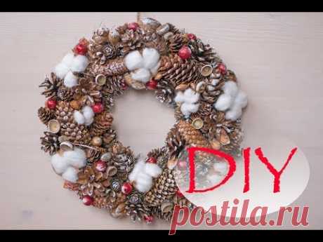 Новогодний венок своими руками DIY Tsvoric
