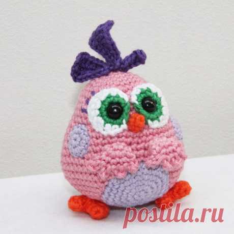 Птенчик из мультика Angry Birds: схема вязания