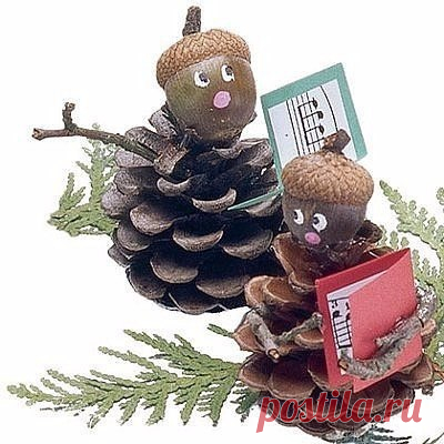 Поделки из шишек. Идеи для творчества с детьми.