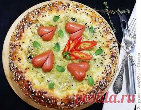 Луково-сырный пирог. Невесомое тесто и много-много вкуснейшей начинки