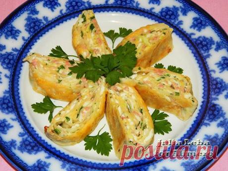 Закусочные рулеты, запечённые в духовке / Рецепты с фото