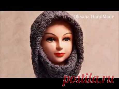 Снуд  крючком. Мастер класс. Scarf crochet.