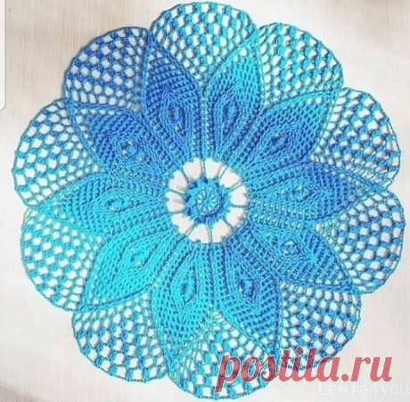 Салфетка крючком