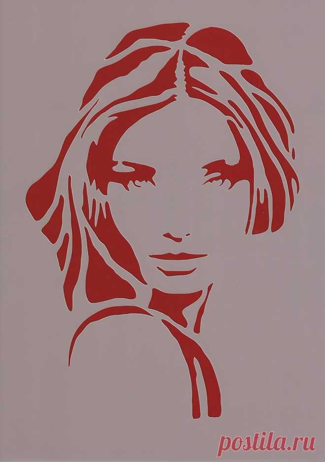 Art LIFE Schablone zum Malen und Zeichnen A4, 21 x 29 cm, Stencil, wiederverwendbar, Motiv Frau, Modern, Modisch, Model : Amazon.de: Küche, Haushalt & Wohnen