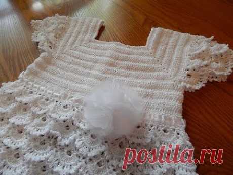 Vestido Blanco Crochet parte 1 de 3 - YouTube