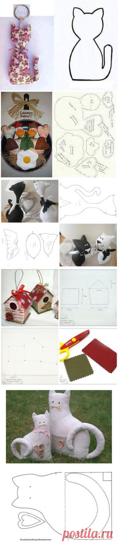 Большая подборка выкроек для мягких игрушек - Рукоделие