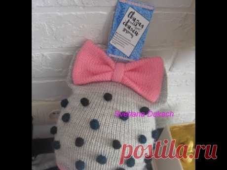 КОМПЛЕКТ - ШАПКА "БАНТ" с ШИШЕЧКАМИ и БАКТУС Baby hat knitting patterns «Bow» with knobs