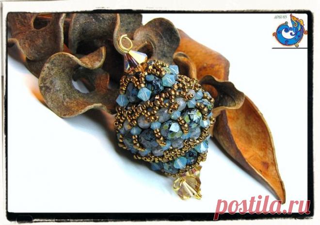 (77) Lucinda+Beaded+Bead+2+%282%29.jpg (1325×931) | Beading - Beaded Beads Ideas