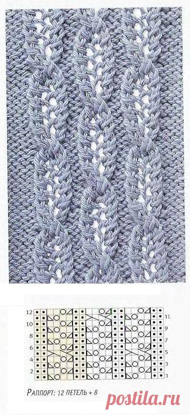 Все, что может пригодиться))): Ажурные узоры для спиц
