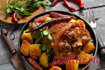 Рулька с картошкой — простой рецепт для праздничного стола. Пошаговый рецепт с фото — Ботаничка.ru