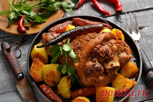 Рулька с картошкой — простой рецепт для праздничного стола. Пошаговый рецепт с фото — Ботаничка.ru