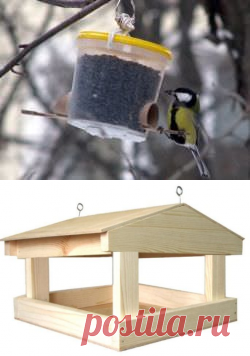 Кормушка для птиц: полезное изделие своими руками