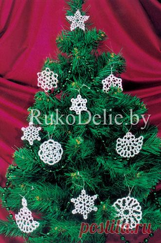 Снежинки в технике фриволите :: Фриволите :: RukoDelie.by
