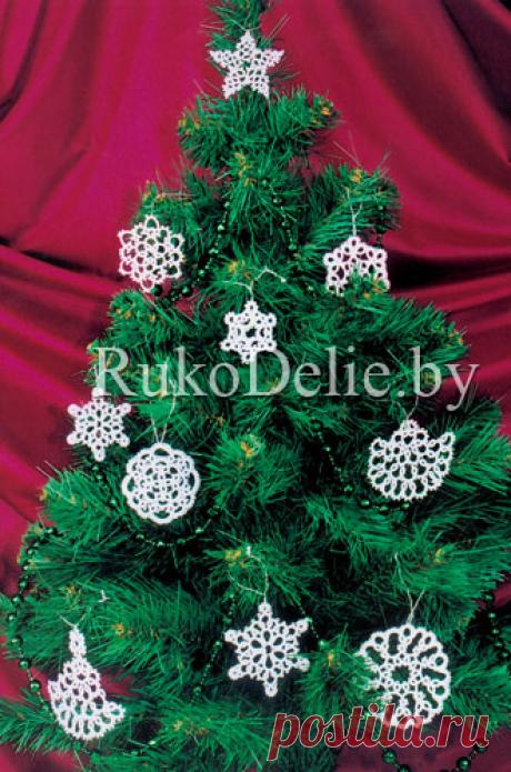Снежинки в технике фриволите :: Фриволите :: RukoDelie.by