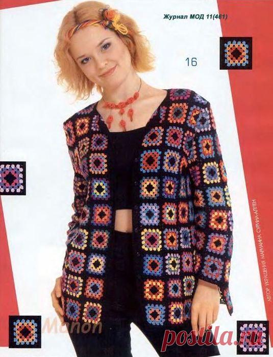 БАБУШКИН КВАДРАТ.ИДЕИ ДЛЯ ВЯЗАНИЯ.