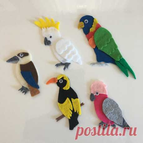 Australian Birds Felt Board Pattern - Pdf Downloadable Pattern  96E Australian Birds Felt Board Pattern - Pdf Downloadable Pattern  image and visual related images