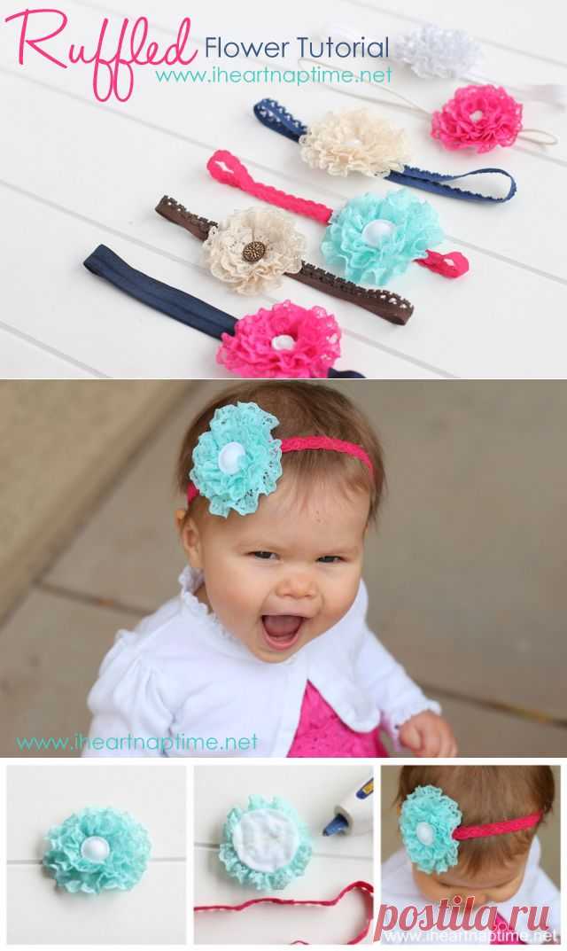 Ruffled Lace Flower - Picture {TUTORIAL}