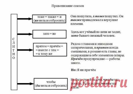 Освежаем в памяти правила русского языка (в удобных таблицах)