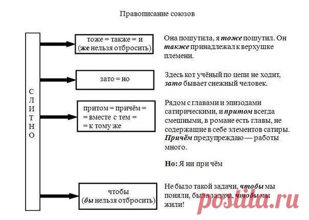 Освежаем в памяти правила русского языка (в удобных таблицах)