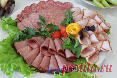 Красивая мясная нарезка: идеи, фото, примеры оформления и подачи | 8 Ложек