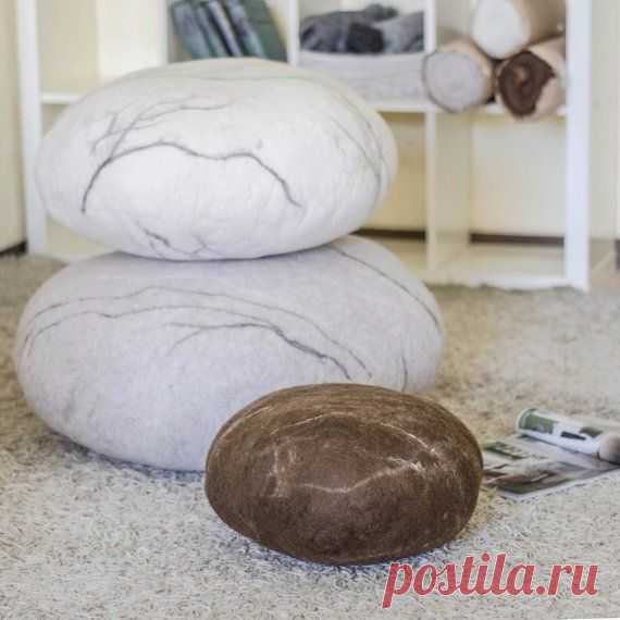 Пуф из шерcти | Мастер-класс по мокрому валянию | Felted Loft