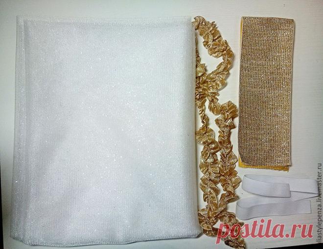 Платье «Снежинка» без швейной машинки за 1 день!