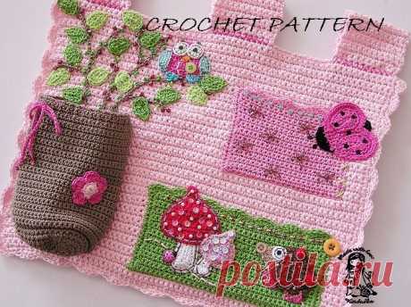 Baby girl wallpocket organizer pdf pattern от VendulkaM на Etsy