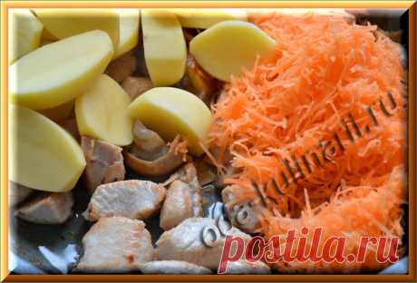 Жаркое с индюшатиной и грибами | Ода Кулинарии