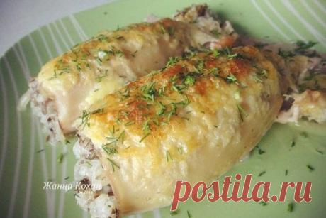 Фаршированные кальмары.