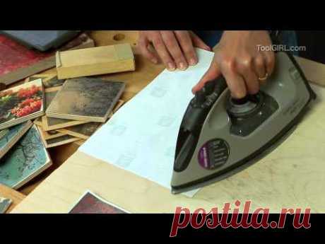 ToolGirl Mag Ruffman - Transferring Photo Images to Wood - YouTube