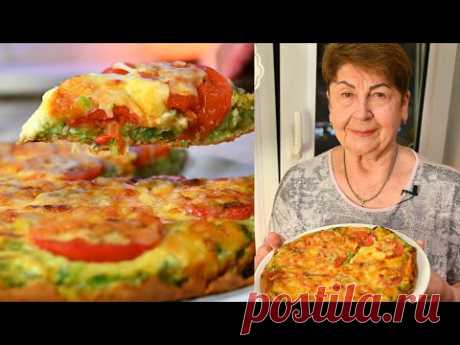 Самый ВКУСНЫЙ рецепт из кабачков на завтрак! Кабачковая пицца на сковороде! Просто, вкусно и быстро!