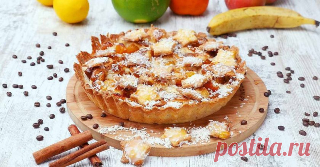 Пирог с курагой