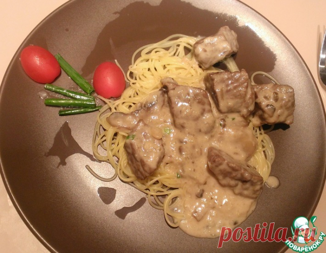 Грибной бефстроганоф – кулинарный рецепт