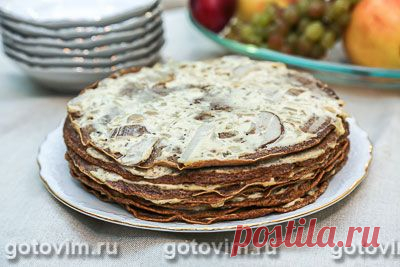 Gotovim.RU рекомендует Закусочный торт из куриной печенки с белыми грибами в сметан - miheeva.low@mail.ru - Почта Mail.Ru